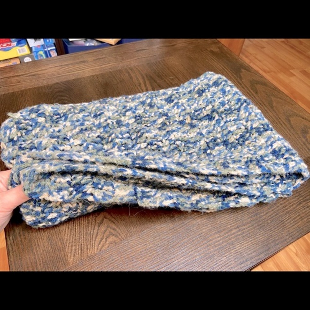 Handmade Crochet Scarves Scarf Long Wrap Large Scarf Multi Colour Winter Fall - Picture 4 of 10